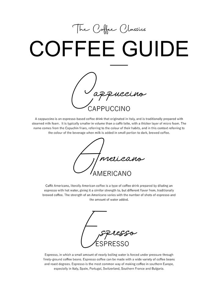 Coffee Guide art print by Suki Mi for $57.95 CAD