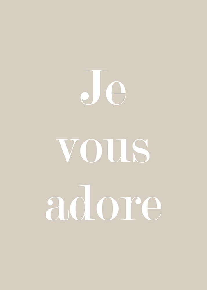 Je Vous Adore art print by Suki Mi for $57.95 CAD