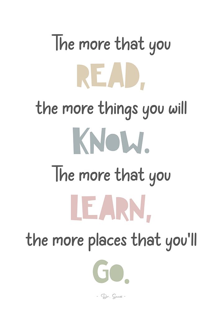 Read Learn Know Go art print by Suki Mi for $57.95 CAD