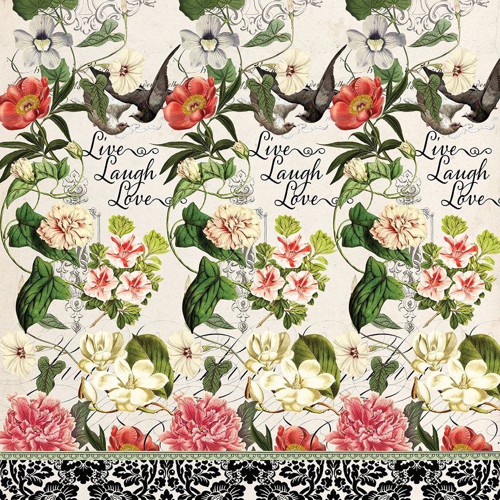 Floral Curtain art print by Art Creations for $57.95 CAD