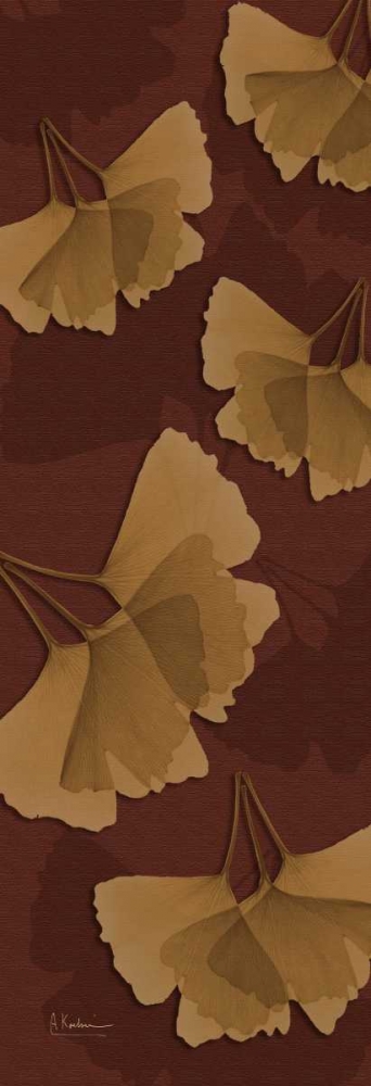 Leaves Brown on Red art print by Albert Koetsier for $57.95 CAD