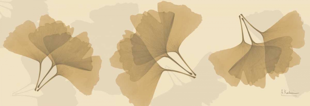 Leaves Tan on Beige 2 art print by Albert Koetsier for $57.95 CAD