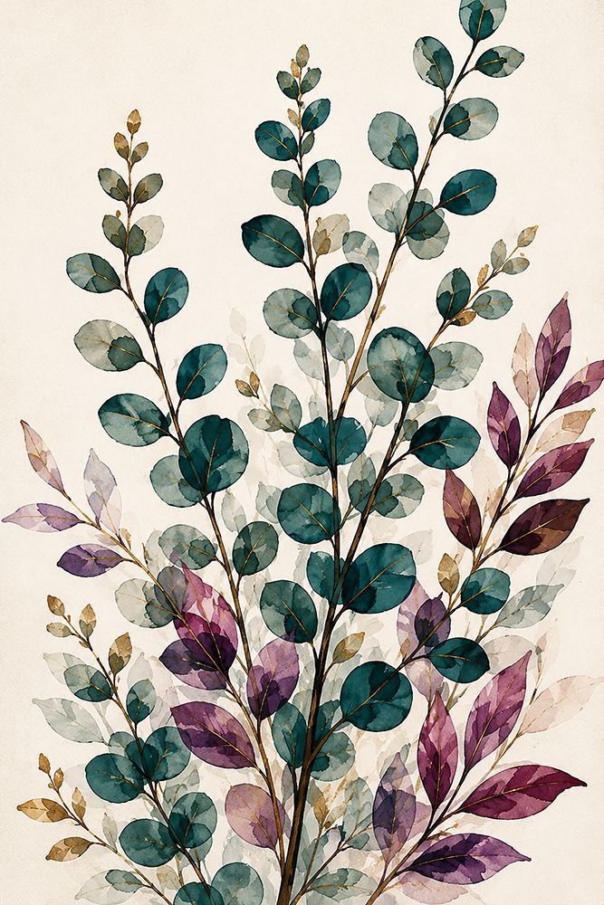 Jewel Tone Botanicals 1 art print by Albert Koetsier for $57.95 CAD