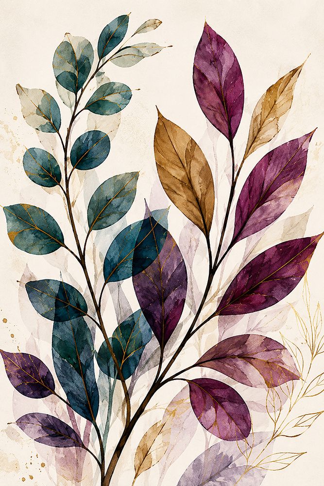 Jewel Tone Botanicals 3 art print by Albert Koetsier for $57.95 CAD