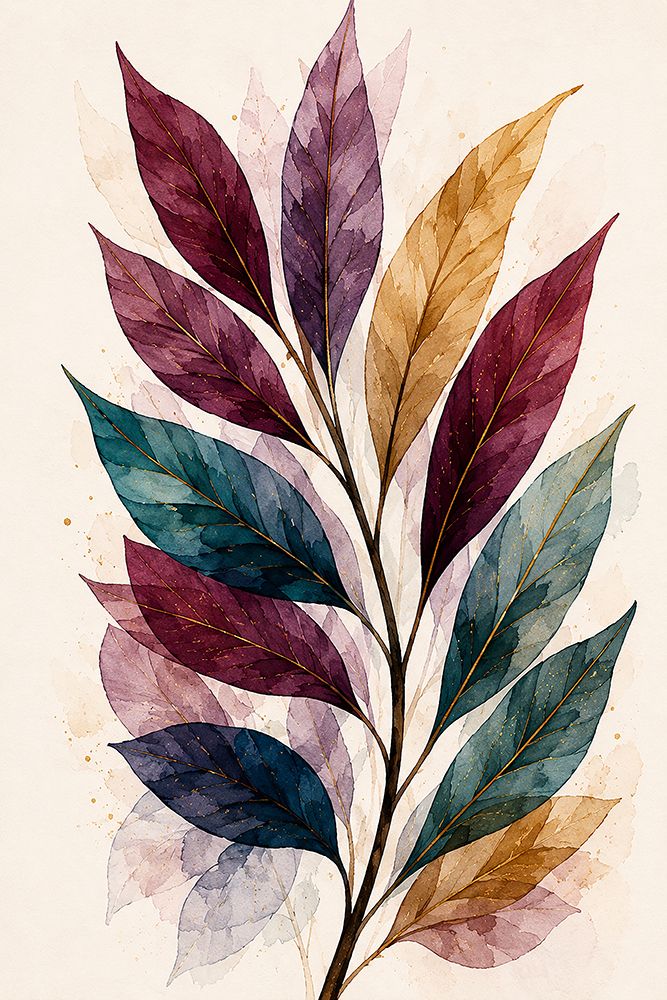Jewel Tone Botanicals 5 art print by Albert Koetsier for $57.95 CAD