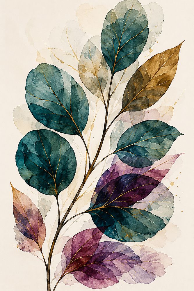 Jewel Tone Botanicals 6 art print by Albert Koetsier for $57.95 CAD