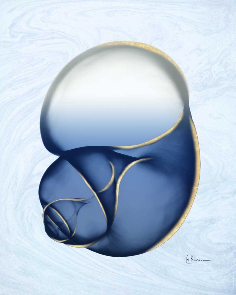 Marble Indigo Snail 1 art print by Albert Koetsier for $57.95 CAD