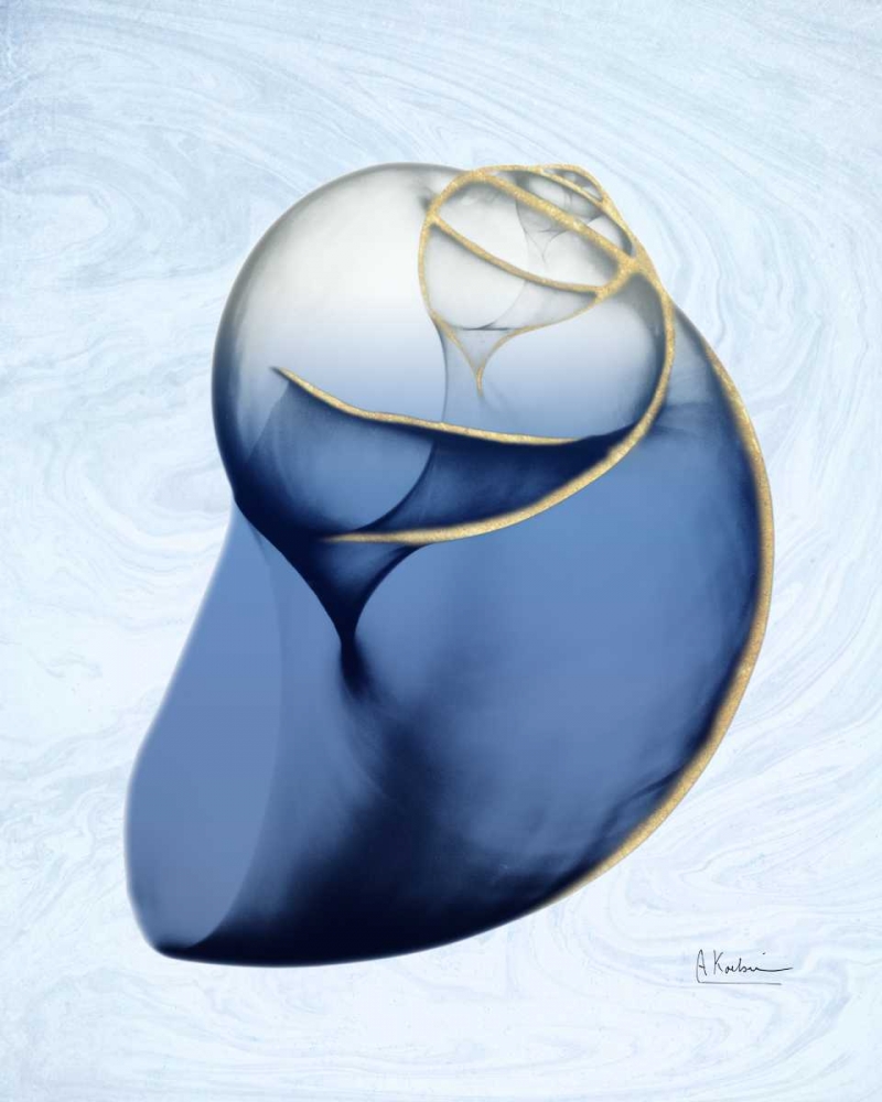 Marble Indigo Snail 2 art print by Albert Koetsier for $57.95 CAD