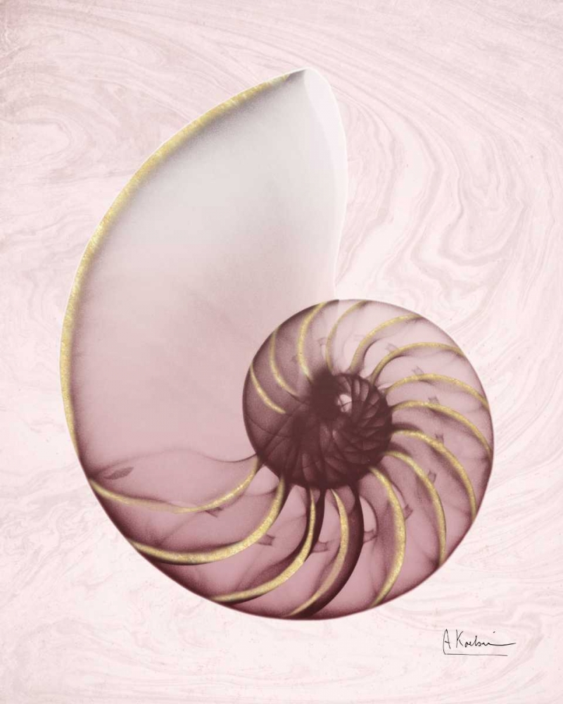 Marble Blush Snail 1 art print by Albert Koetsier for $57.95 CAD