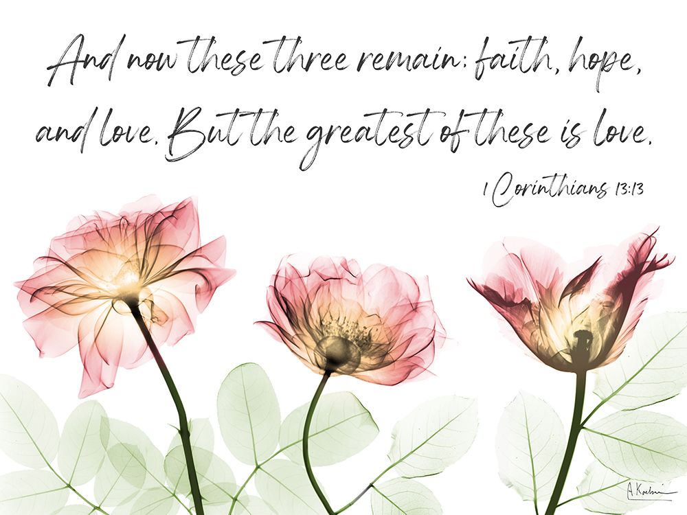 Faith Love Hope art print by Albert Koetsier for $57.95 CAD