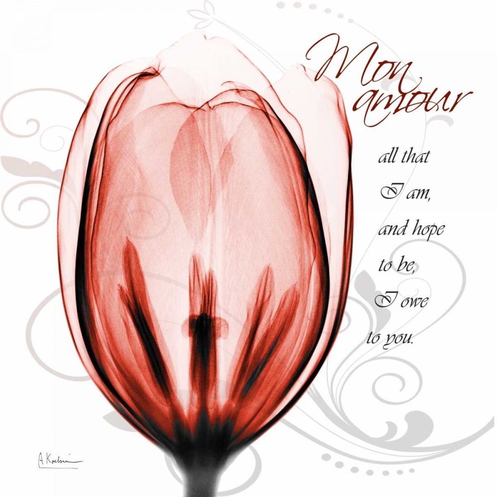 Happy Tulip in Red - Mon Amour art print by Albert Koetsier for $57.95 CAD