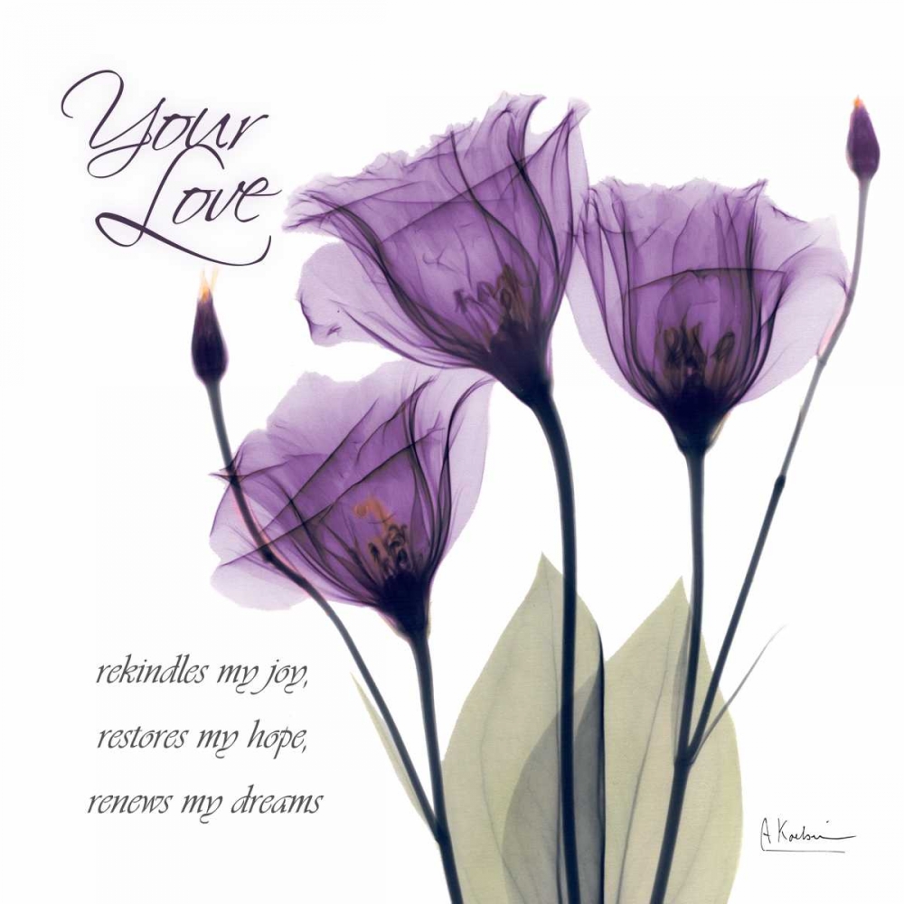 Your Love - Purple Tulip art print by Albert Koetsier for $57.95 CAD