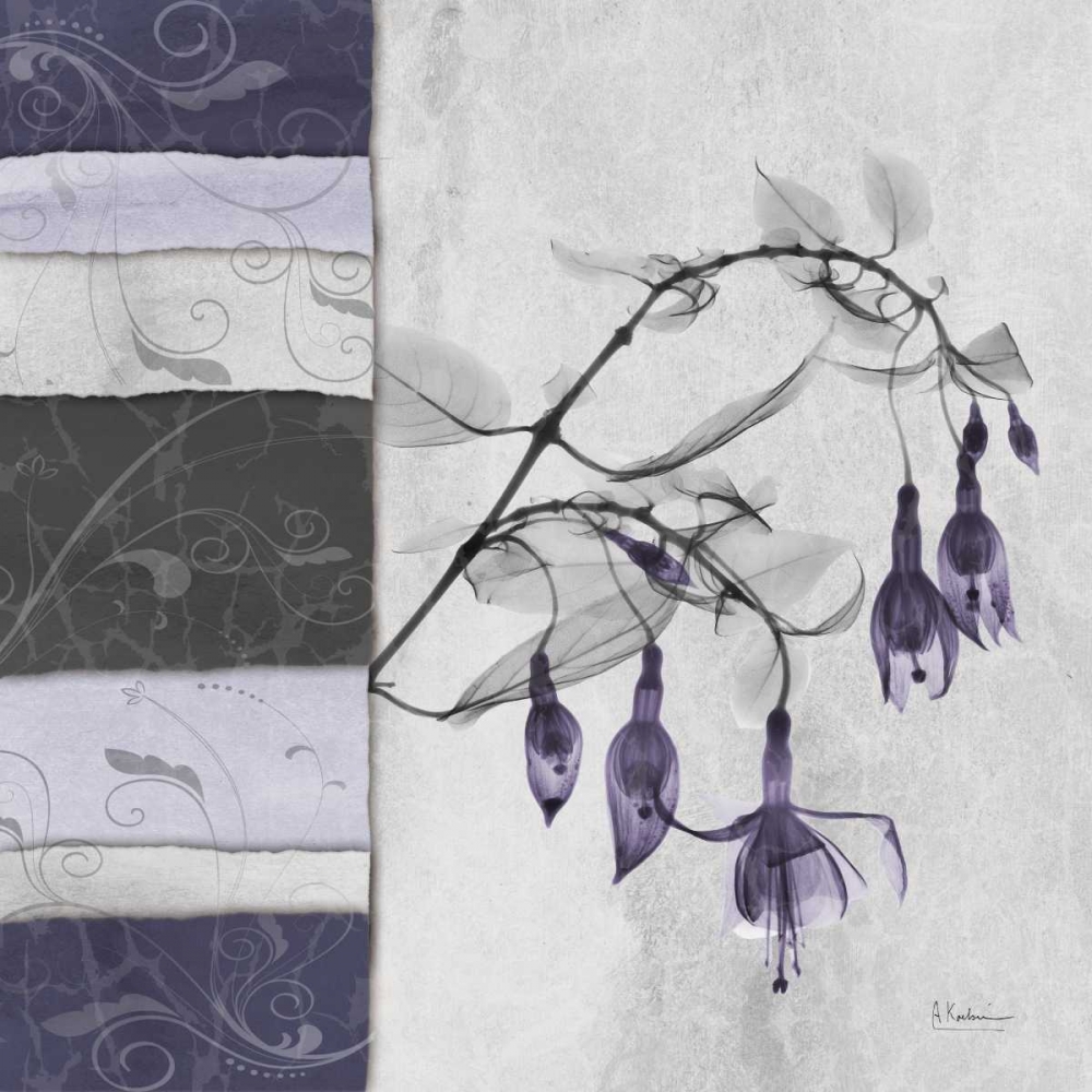 Bleeding Heart on Damask art print by Albert Koetsier for $57.95 CAD