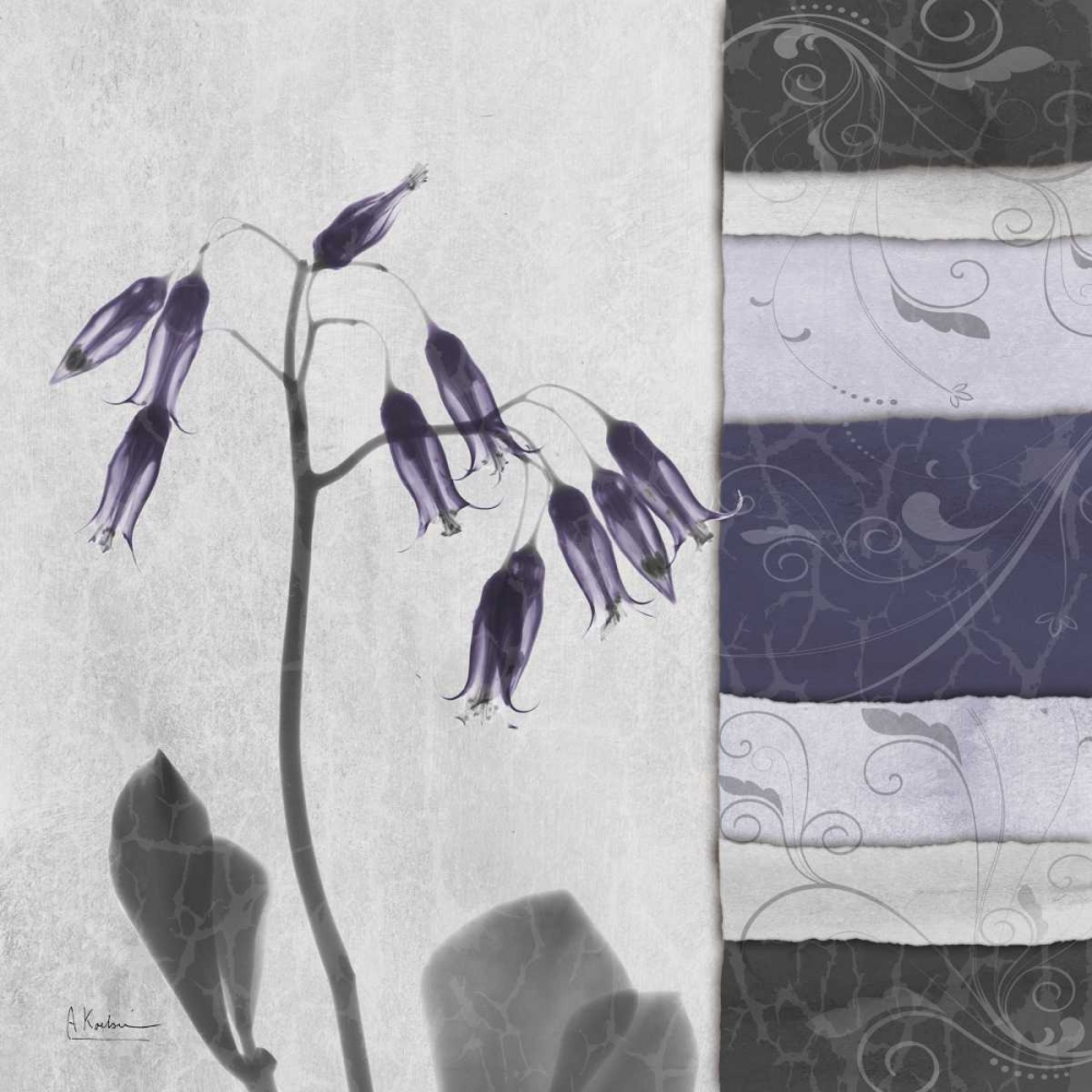 Leaning Bleeding Heart on Damask art print by Albert Koetsier for $57.95 CAD