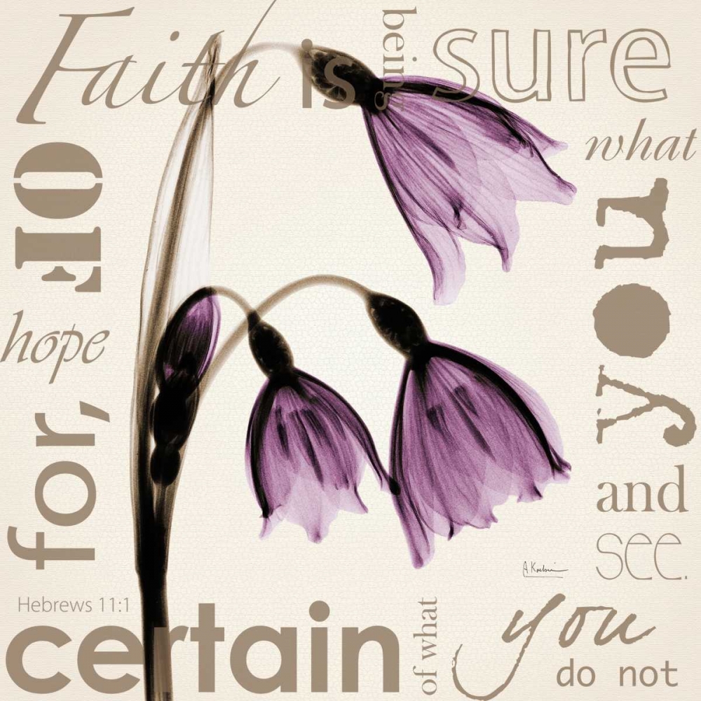 Faith - Violet Tulips art print by Albert Koetsier for $57.95 CAD