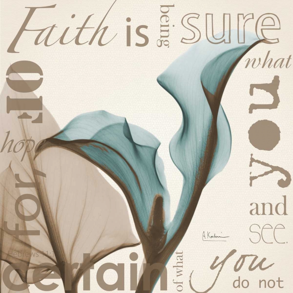 Faith - Blue Calla Lily art print by Albert Koetsier for $57.95 CAD