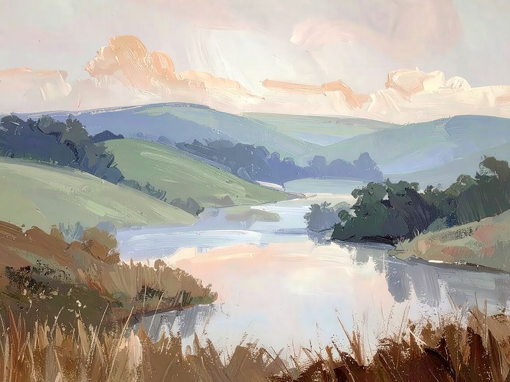 Distant Mountains 1 art print by Alonza Saunders for $57.95 CAD