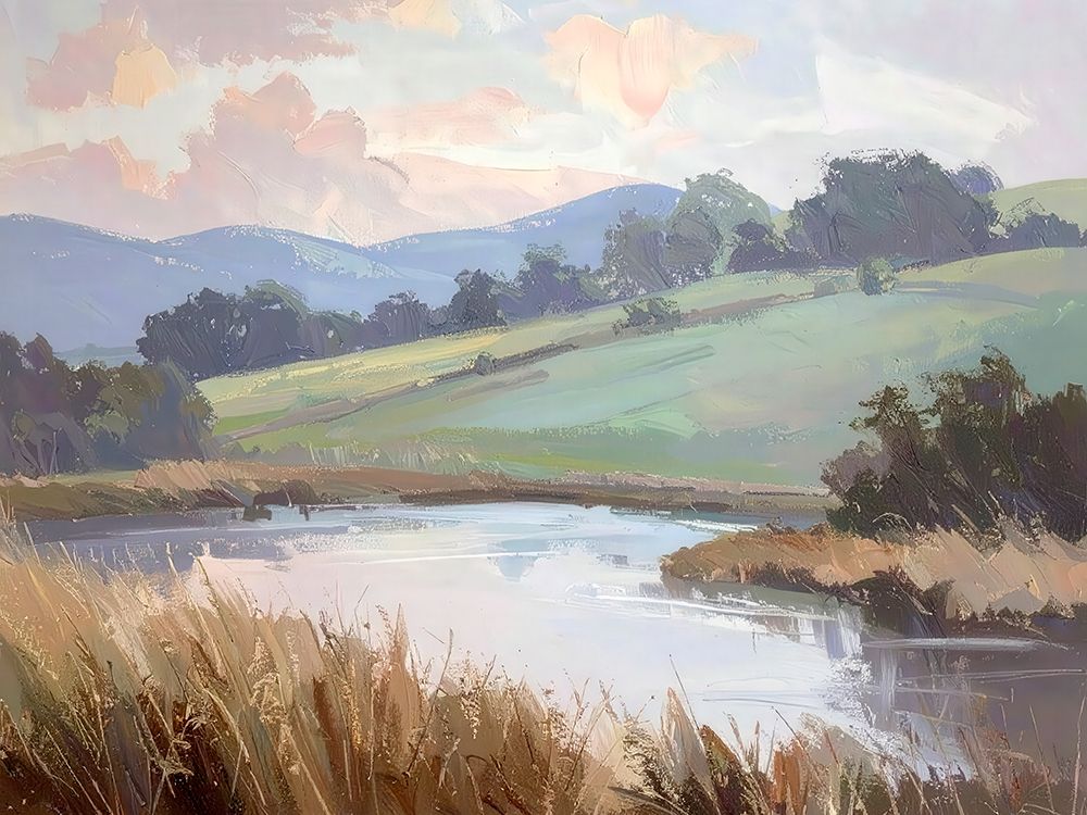 Distant Mountains 2 art print by Alonza Saunders for $57.95 CAD