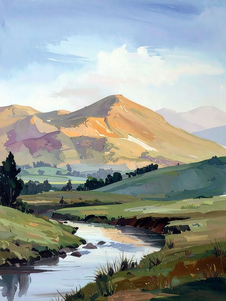 Across The Valley 1 art print by Alonza Saunders for $57.95 CAD