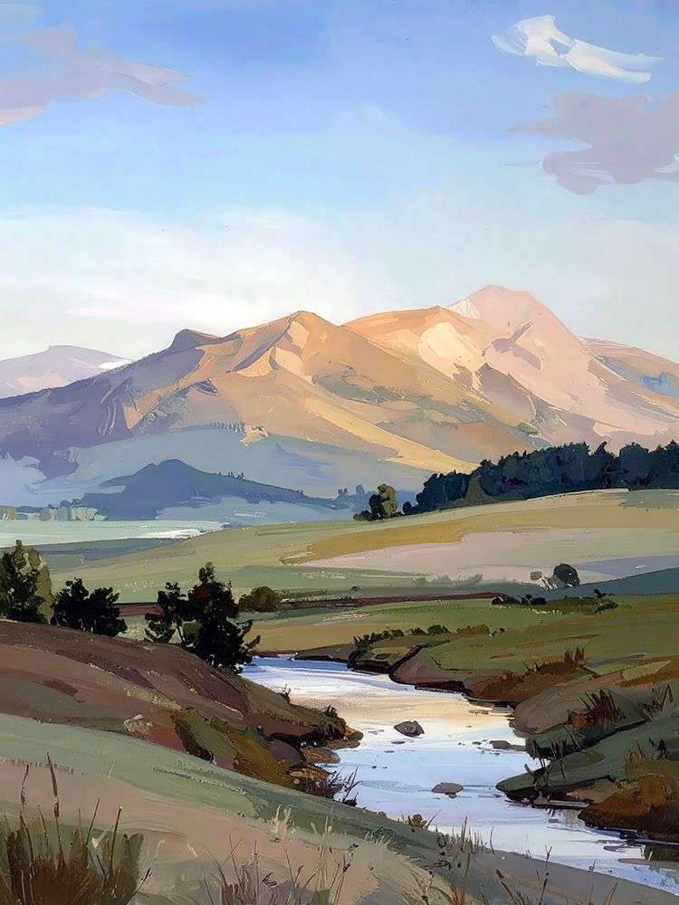 Across The Valley 2 art print by Alonza Saunders for $57.95 CAD