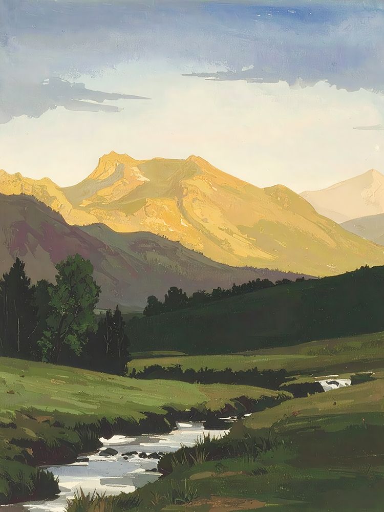 Across The Valley 3 art print by Alonza Saunders for $57.95 CAD