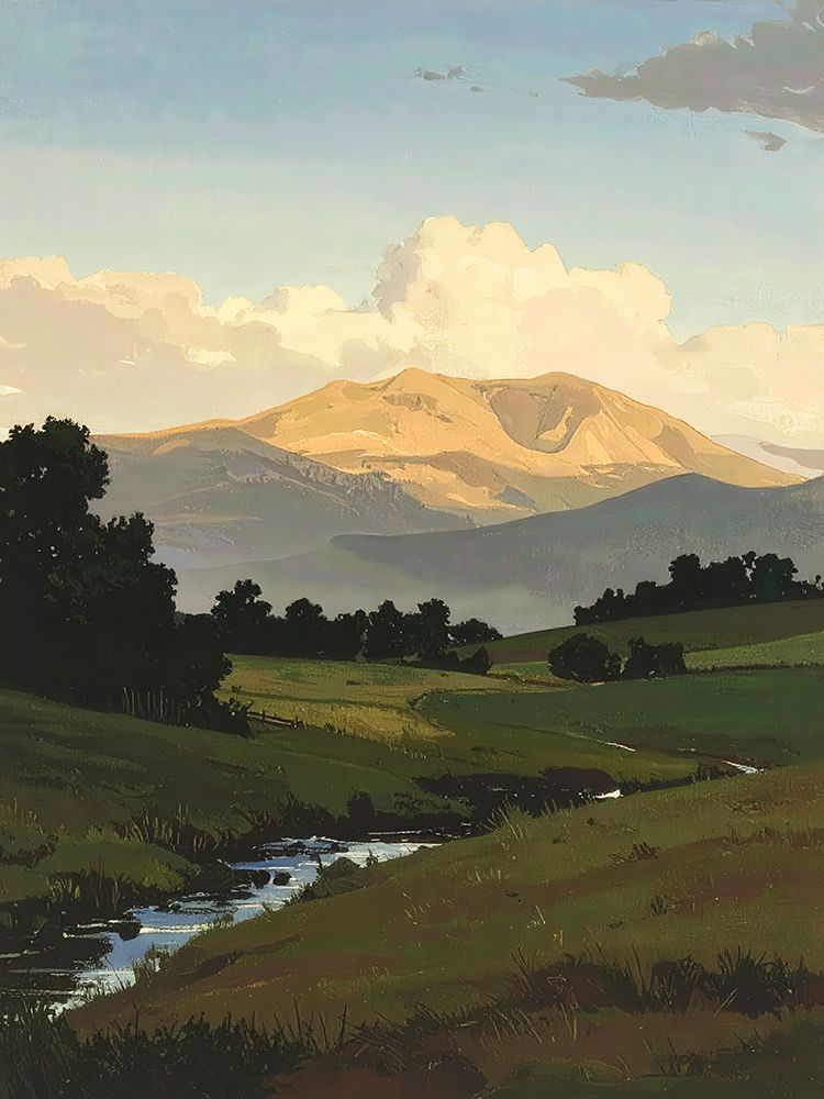 Across The Valley 4 art print by Alonza Saunders for $57.95 CAD