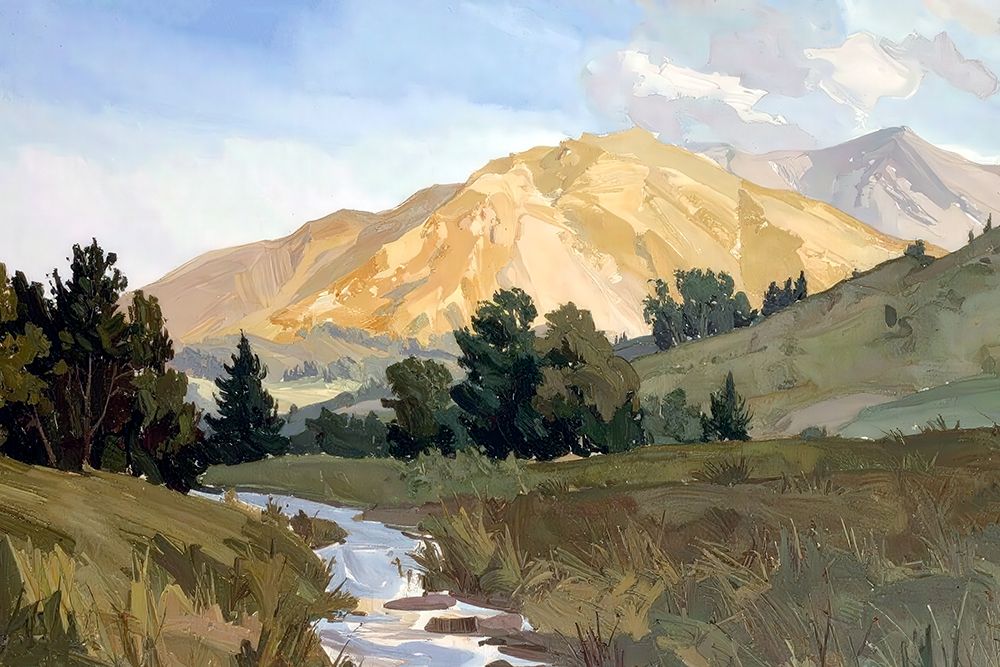 Mountain Divide 2 art print by Alonza Saunders for $57.95 CAD