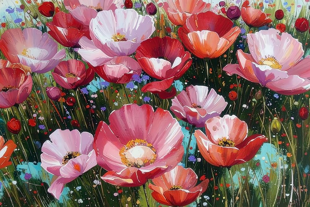 Poppin Poppies 2 art print by Alonza Saunders for $57.95 CAD