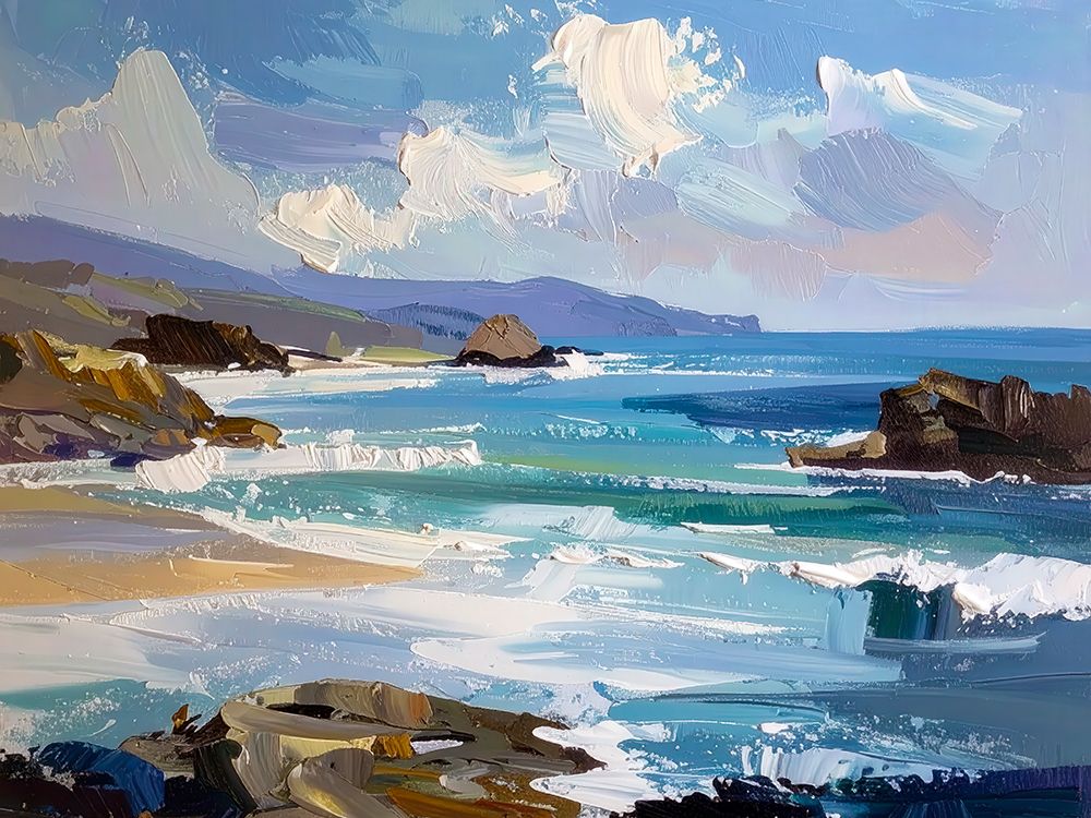 Sky To Sea 1 art print by Alonza Saunders for $57.95 CAD