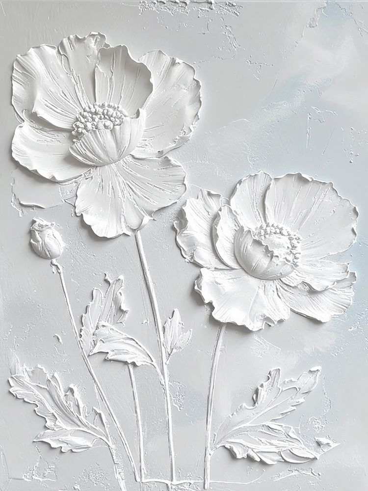 Plastered Flowers 2 art print by Alonza Saunders for $57.95 CAD