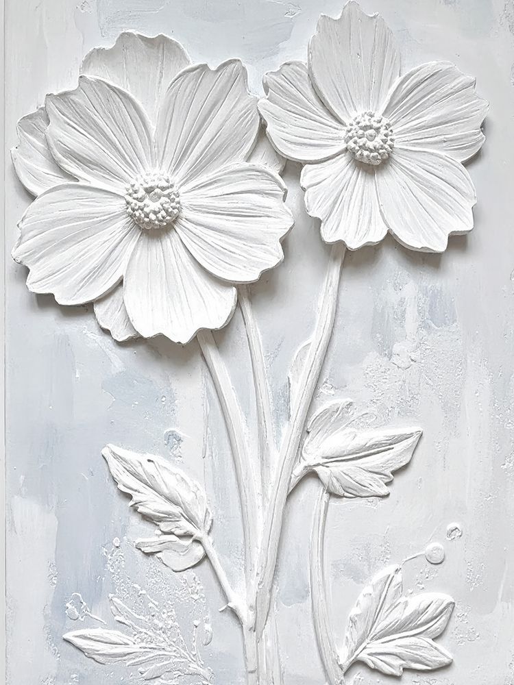 Plastered Flowers 3 art print by Alonza Saunders for $57.95 CAD