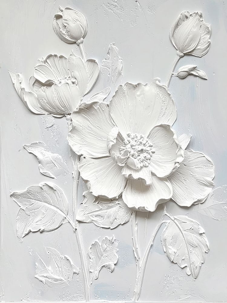 Plastered Flowers 4 art print by Alonza Saunders for $57.95 CAD