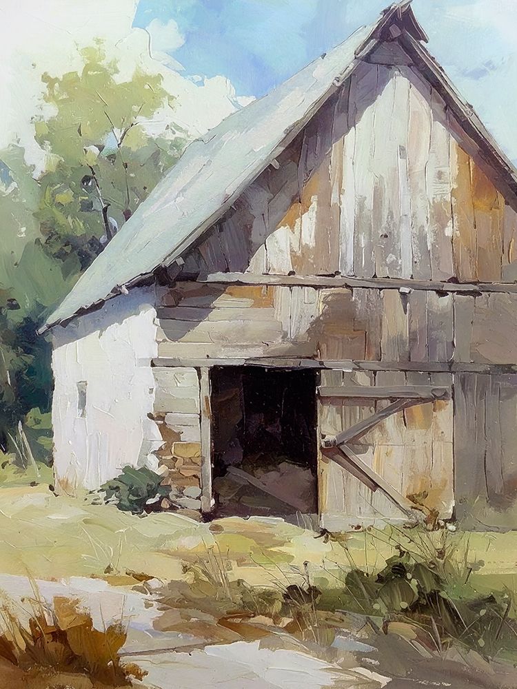 The Old Barn 1 art print by Alonza Saunders for $57.95 CAD