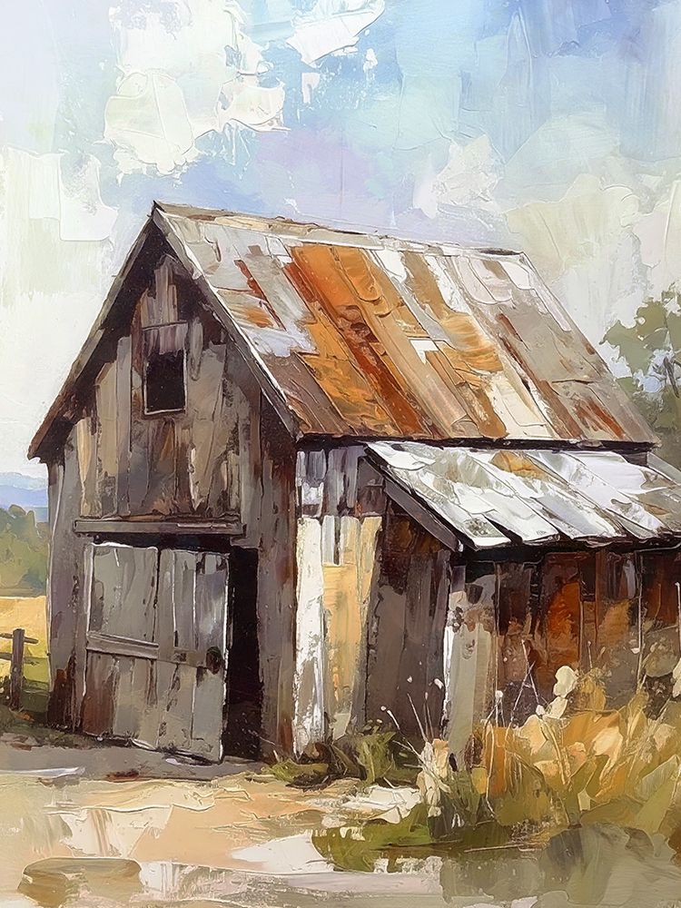 The Old Barn 3 art print by Alonza Saunders for $57.95 CAD