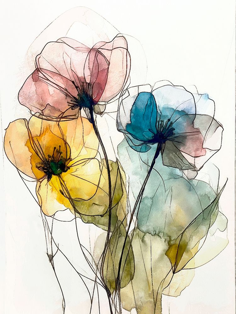 Floral Summer Glow 1 art print by Alonza Saunders for $57.95 CAD