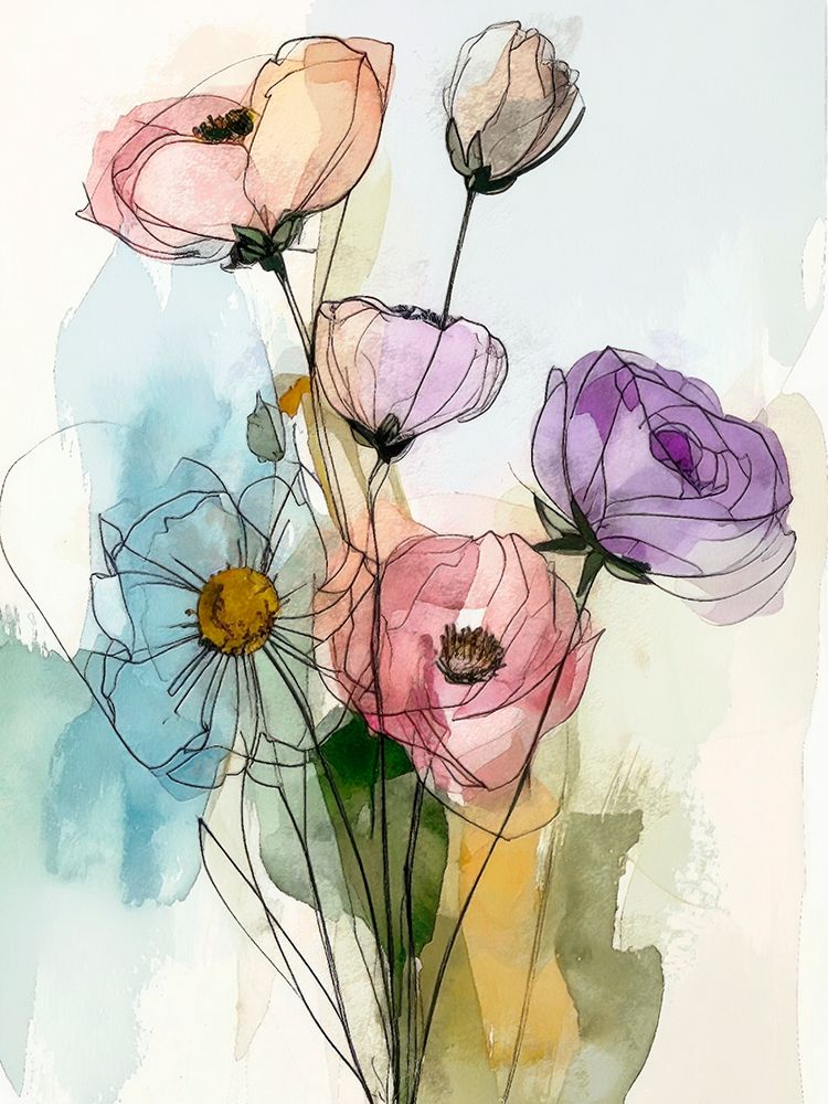 Floral Summer Glow 3 art print by Alonza Saunders for $57.95 CAD