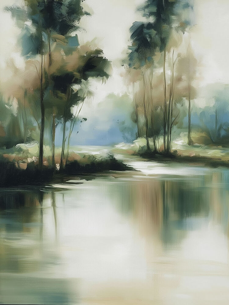 Waterside Reverie 1 art print by Alonza Saunders for $57.95 CAD