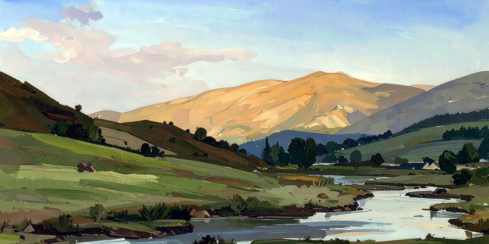 Across The Valley 5 art print by Alonza Saunders for $57.95 CAD