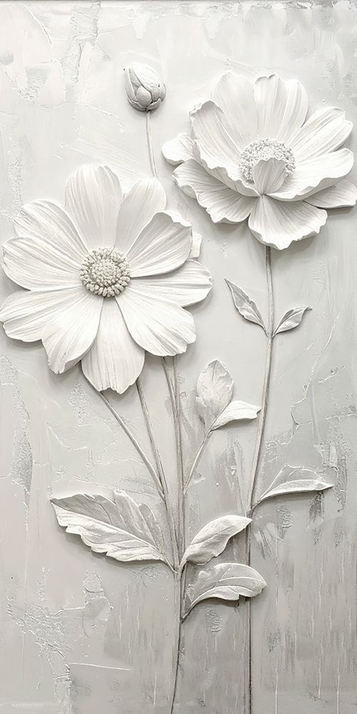 Plastered Flowers 5 art print by Alonza Saunders for $57.95 CAD