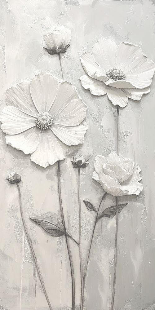 Plastered Flowers 6 art print by Alonza Saunders for $57.95 CAD