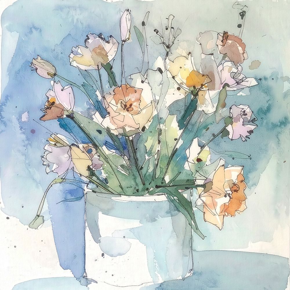 White Flower Pot 2 art print by Alonza Saunders for $57.95 CAD
