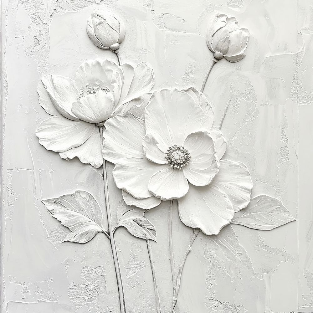 Plastered Flowers 1 art print by Alonza Saunders for $57.95 CAD