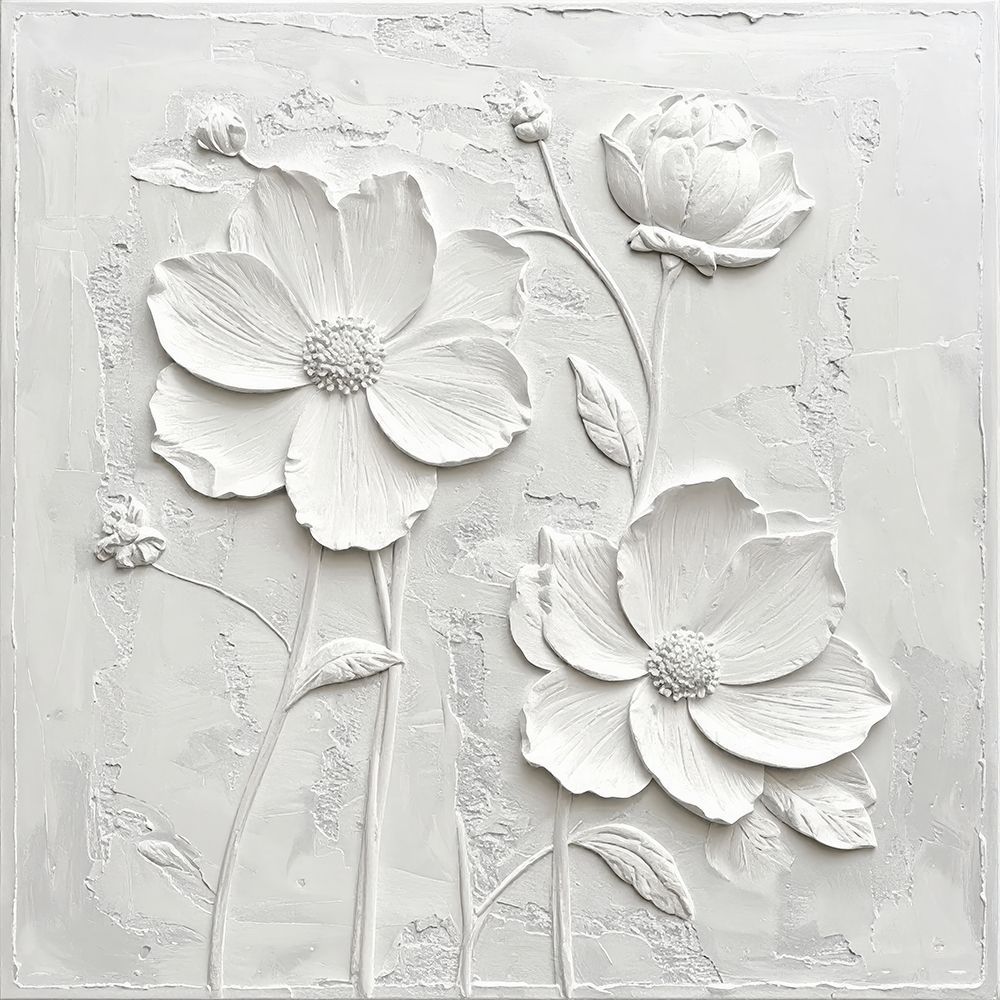 Plastered Flowers 2 art print by Alonza Saunders for $57.95 CAD