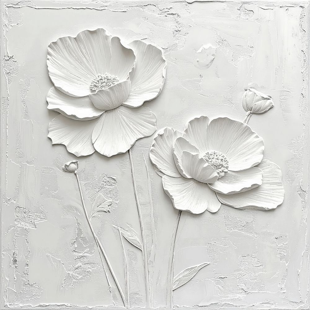 Plastered Flowers 3 art print by Alonza Saunders for $57.95 CAD