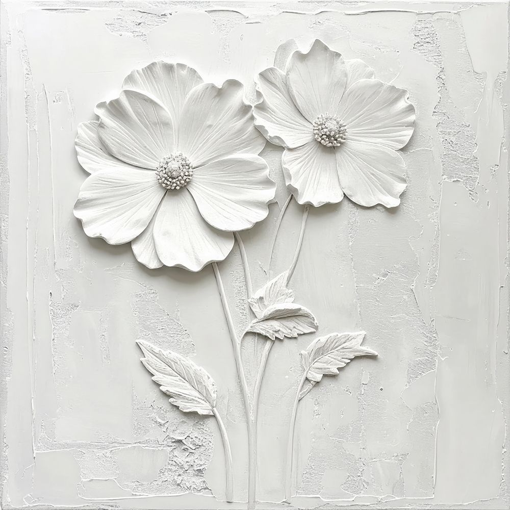 Plastered Flowers 4 art print by Alonza Saunders for $57.95 CAD