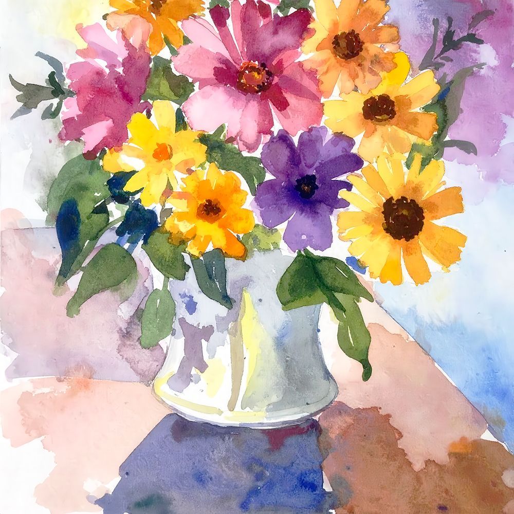 Rainbow Bouquet 1 art print by Alonza Saunders for $57.95 CAD