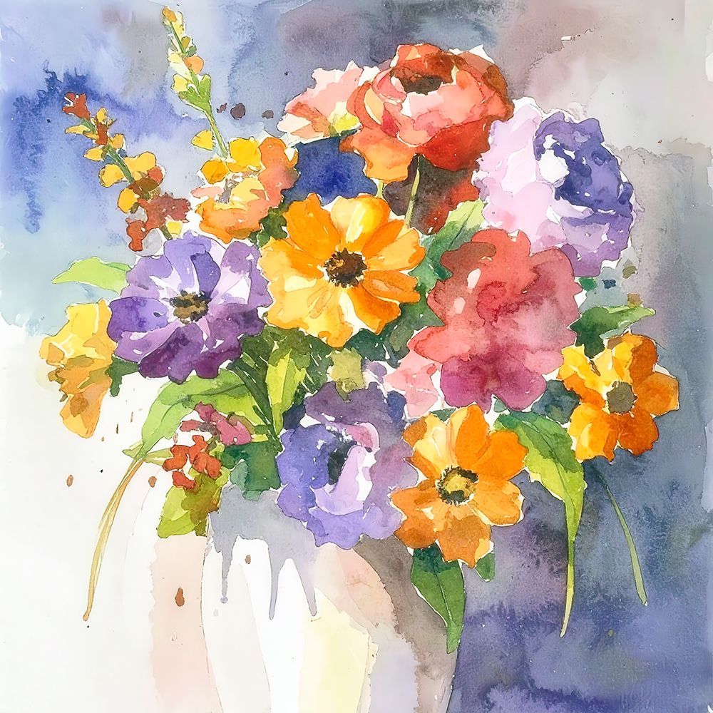 Rainbow Bouquet 3 art print by Alonza Saunders for $57.95 CAD