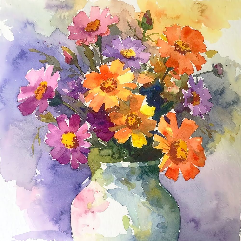 Rainbow Bouquet 4 art print by Alonza Saunders for $57.95 CAD