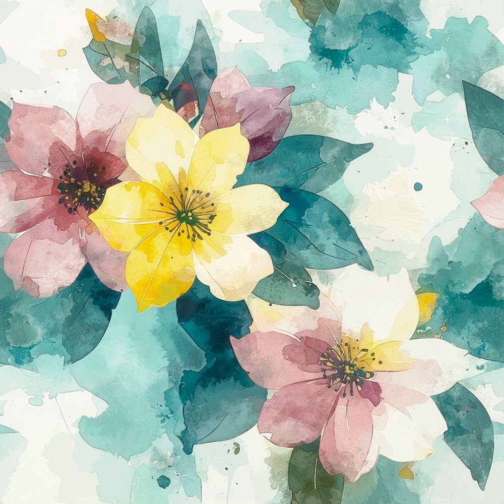 Patch Work Floral 2 art print by Alonza Saunders for $57.95 CAD