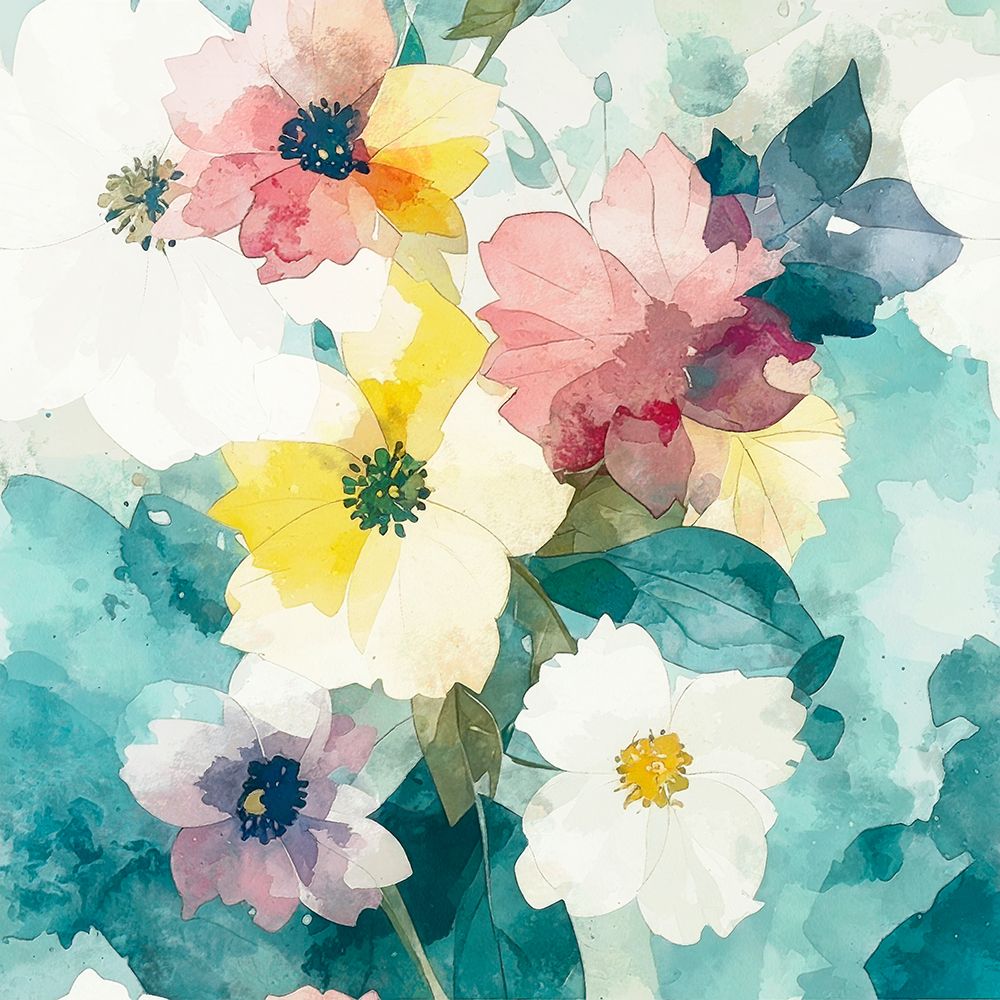 Patch Work Floral 3 art print by Alonza Saunders for $57.95 CAD